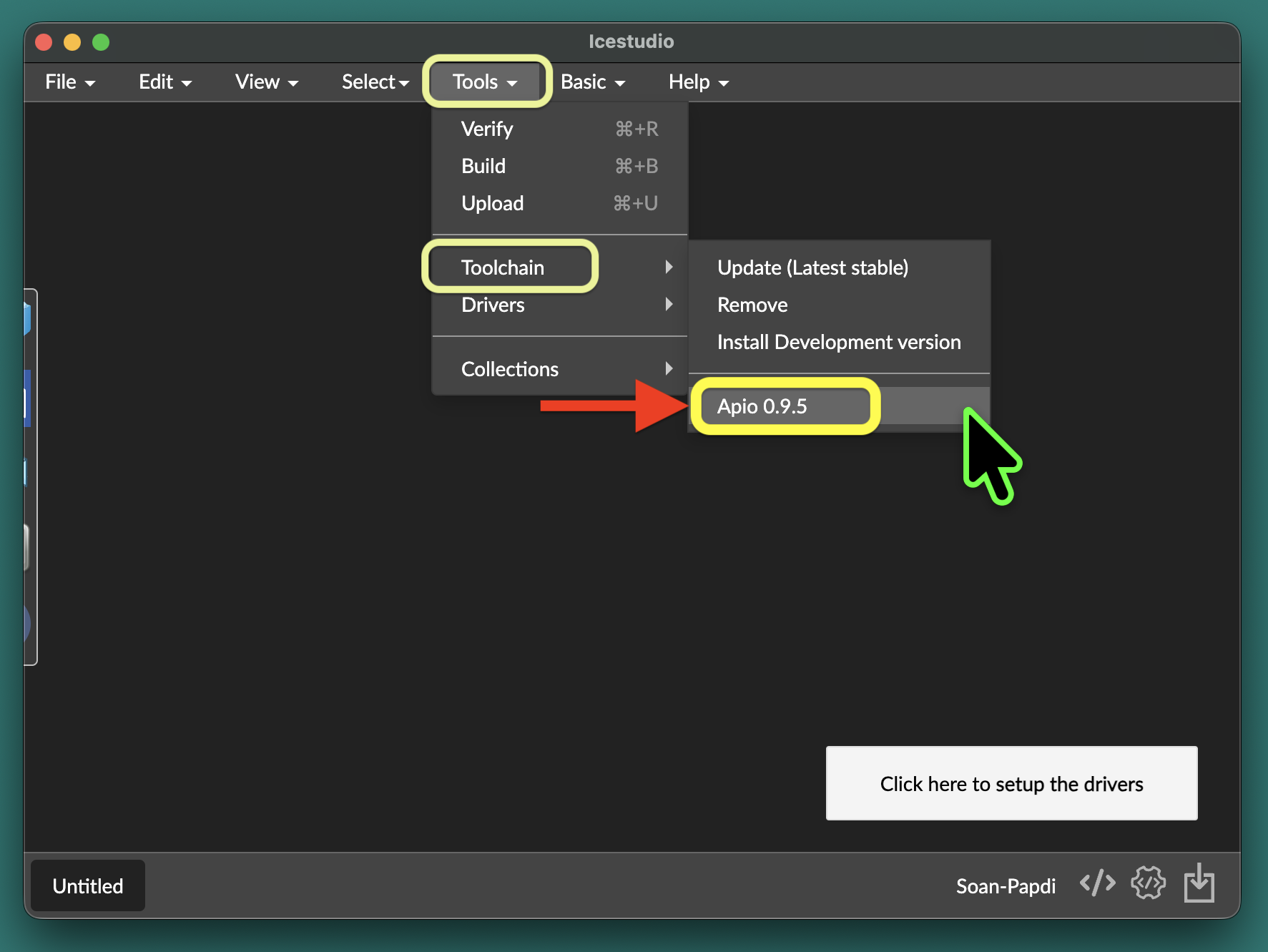 Verify the toolchain installation